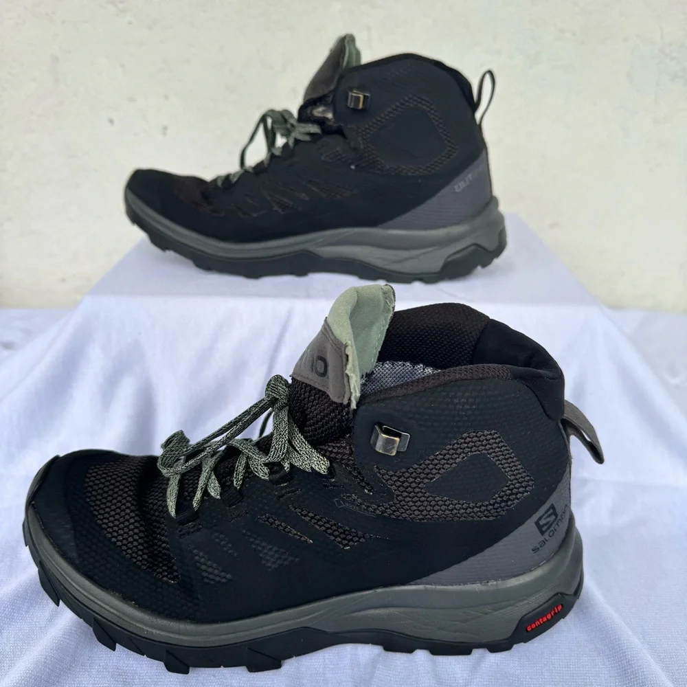 SALOMON OUTline Mid GTX Hiking Boots - Women's Sz 7 - Picture 4 of 11